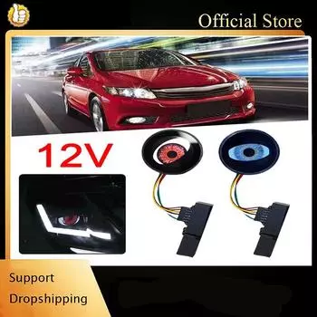 1 пара новых светодиодов типа 12 В красного/зеленого/голубого цвета, модель 4/8, Devil Eyes, автомобильные фары, специальный Amosphere Light, управление по WiFi