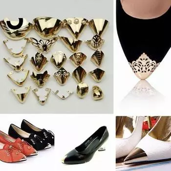 1 пара обуви, металлический материал для защиты пальцев ног, используемый для декоративных аксессуаров для ремонта