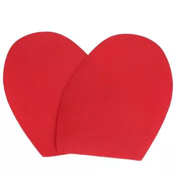 1 пара обуви, ремонт резиновой подошвы, износостойкие резиновые каблуки, противоскользящая подошва (красный) красный