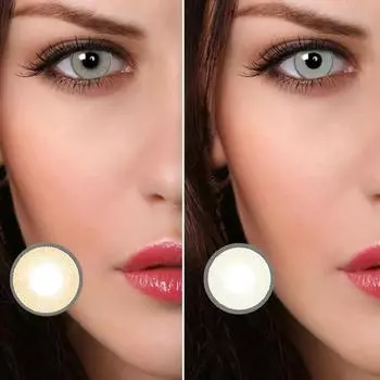 1 пара очаровательных цветных контактных линз для макияжа больших глаз унисекс, косметический инструмент HIDROCHARME