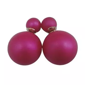 1 пара очаровательных красивых двойных бусин, серьги-гвоздики в подарок 3