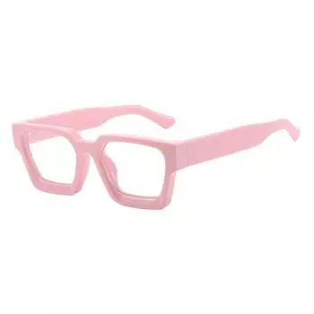 1 пара очков в стиле ретро, блокирующих синий свет, очки в квадратной оправе, защита от ультрафиолета, зеркала с плоским светом, аксессуары для отпуска розовый