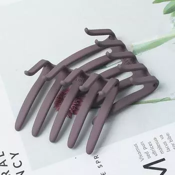 1 пара однотонных расчесок для волос для женщин и девочек, матовые зубчатые нескользящие заколки для волос в виде конского хвоста, простые аксессуары для волос, подарки