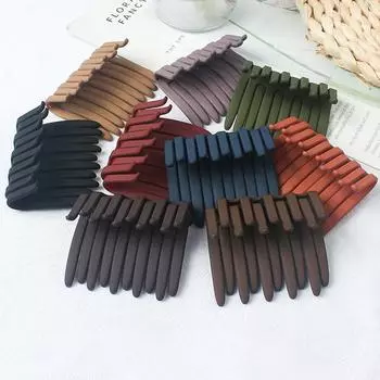 1 пара однотонных расчесок для волос для женщин и девочек, матовые зубчатые нескользящие заколки для волос в виде конского хвоста, простые аксессуары для волос, подарки