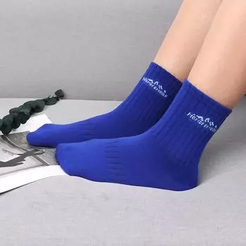 1 пара однотонных спортивных чулок