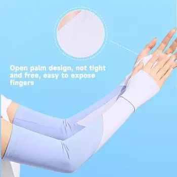 1 пара охлаждающих нарукавников, дышащие, впитывающие влагу, супер мягкие, высокоэластичные, быстросохнущие, анти-УФ-нарукавники, женские нарукавники чёрный