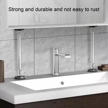 1 пара опорных ножек для мебели, регулируемые телескопические стойки из нержавеющей стали, простая установка S