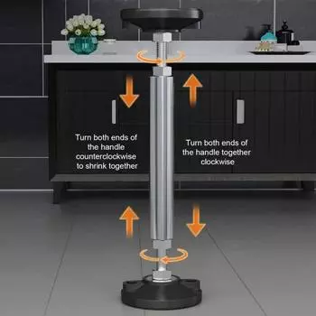 1 пара опорных ножек для мебели, регулируемые телескопические стойки из нержавеющей стали, простая установка, опорные ножки с противоскользящими накладками для кровати, дивана, комода S