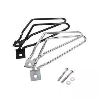 1 пара опорных стоек для мотоциклетной седельной сумки, монтажный кронштейн чёрный