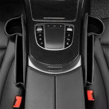 1 пара органайзер для заполнения бокового пространства консоли автомобиля, коробка, сумка для хранения в зазоре сиденья из ПУ кожи