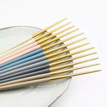 1 пара палочек для еды для суши, палочки для еды из нержавеющей стали 304, многоразовые палочки для еды, противоожоговая посуда, красочная металлическая посуда серебряный