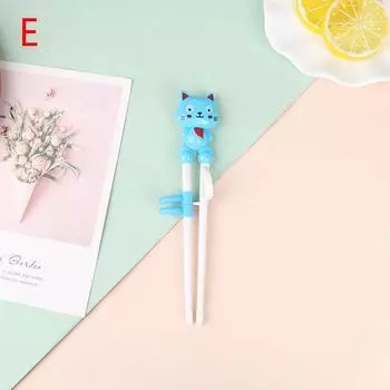 1 пара палочек для еды пластиковые для детей мультфильм обучение палочки для еды обучение Chopstic