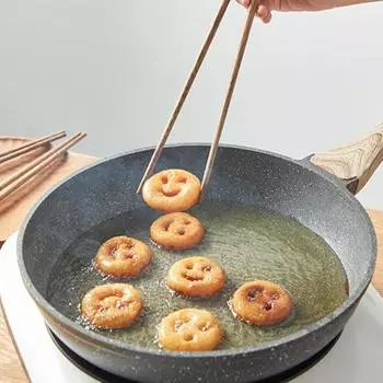 1 пара палочек для еды с защитой от ожогов, безопасные деревянные противоскользящие длинные палочки для еды в горячей кастрюле для дома 32cm 1