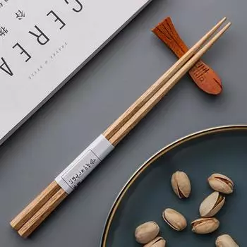 1 пара палочек для еды в японском стиле ручной работы из дерева, многоразовые палочки для еды в стиле хаши, подарочная посуда, набор ложек и корейских палочек для еды