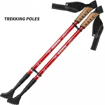 1 пара палок для скандинавской ходьбы на открытом воздухе, впитывающие пот и нескользящие палки для ходьбы, костыли, раздвижные и легкие треккинговые палки