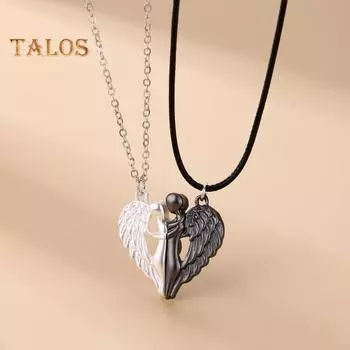 1 пара парных ожерелий для женщин и мужчин, подвеска для объятий, любовь, объятия, парное ожерелье, ювелирные изделия, подарок на годовщину серебряный/золотистый