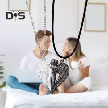 1 пара парных ожерелий для женщин и мужчин, подвеска для объятий, любовь, объятия, парное ожерелье, ювелирные изделия, подарок на годовщину золотистый/серебряный