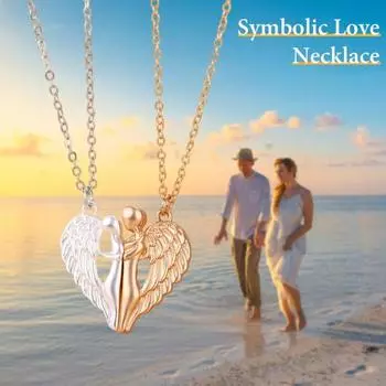 1 пара парных ожерелий для женщин и мужчин, подвеска для объятий, любовь, объятия, парное ожерелье, ювелирные изделия, подарок на годовщину