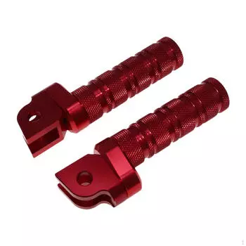 1 пара педалей для мотоцикла, простая установка, прочные сменные подставки для мотоцикла красный