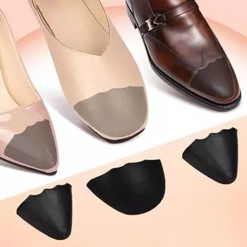 1 пара пенопластовых заглушек для пальцев, фиксирующих мешковатую обувь, утолщенный дизайн, мягкая текстура, подушечки половинного размера, женские и мужские аксессуары B