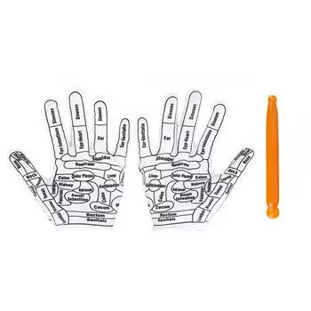 1 пара перчаток для акупрессуры, перчатки для акупунктурного рефлексотерапевтического массажа, массажер для рук, расслабляющие обезболивающие средства, бытовые спа-варежки One Size