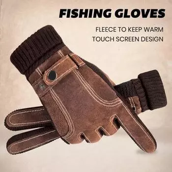 1 пара перчаток для езды на велосипеде, рыбалки, ветрозащитные, с сенсорным экраном, противоскользящие, утолщенные, теплые, для холодной погоды, Luvas для зимы XS чёрный