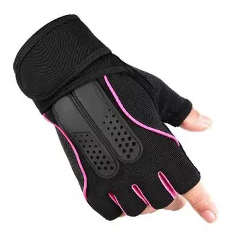 1 пара перчаток для фитнеса, противоскользящие силовые тренировки с половиной пальца, спортивные тренировочные перчатки для тяжелой атлетики на открытом воздухе для мужчин и женщин M