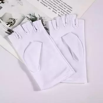 1 пара перчаток для ногтей, эластичные, дышащие, не герметичные, без пальцев, против загара, спандекс, для вождения, верховой езды, УФ-защиты, перчатки для сушки маникюра, принадлежности для ногтей фиолетовый