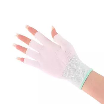 1 пара перчаток для ногтей, анти-черные короткие, УФ-лампы для выпечки ногтей, специальные инструменты для защиты ногтей, варежки с половиной пальцев для женщин и мужчин серый