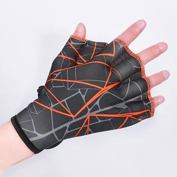 1 пара перчаток для плавания, унисекс, ласты для плавания, ласты, перчатки с перепонками на пальцах, перчатки для тренировок по плаванию, весло S