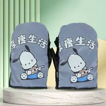 1 пара перчаток для руля мотоцикла, зимние, теплые, ветрозащитные, для холодной погоды, для езды на велосипеде и мотоцикле A