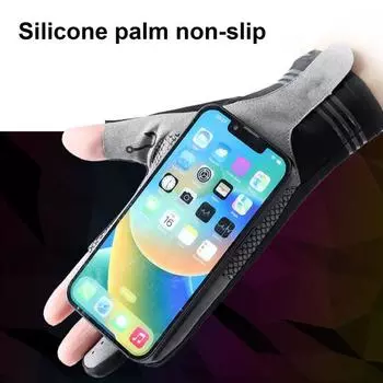 1 пара перчаток для рыбалки, солнцезащитные перчатки для велоспорта, перчатки Great FrictionThin Stretchy Ice Silk, быстросъемные перчатки для каякинга, перчатки для катания на лодке и велоспорта красный