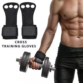 1 пара перчаток для тяжелой атлетики, вспомогательные ремни для подтягивания, защита ладоней, поддержка запястий, противоскользящее удобное оборудование для тренировок в тренажерном зале M