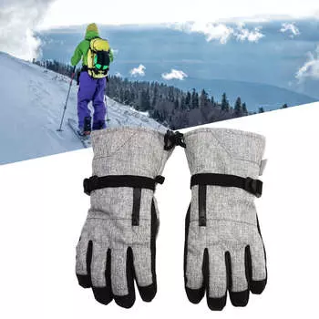 1 пара перчаток для верховой езды, лыжные перчатки, хлопковые, дышащие, мягкие, удобные, ветрозащитные, с полным пальцем, теплые, для зимних видов спорта M