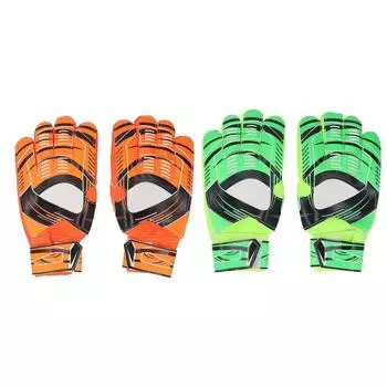 1 пара перчаток для вратаря, предотвращающих скольжение, дышащих, износостойких, с сильным захватом, футбольные вратарские перчатки для Orange