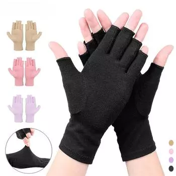 1 пара перчаток от артрита, компрессионные перчатки от артрита для женщин, мужчин, отеков, остеоартрита, мышечного напряжения и компьютерного набора текста S фиолетовый