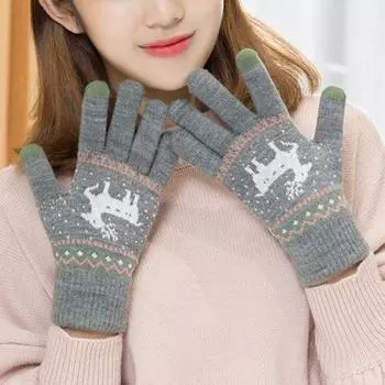 1 пара перчаток с подогревом и зарядкой через USB, регулируемые по сенсорному экрану, 3 уровня нагрева, толстые трикотажные перчатки без пальцев, моющиеся, высокоэластичные, для офисного набора текста и письма чёрный