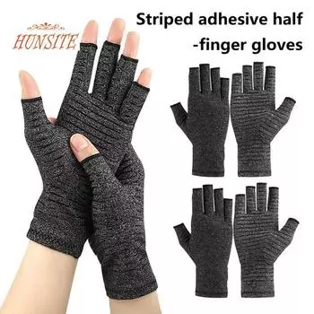 1 пара перчаток с половиной пальца, противоскользящие, удобные, прочные, мягкие перчатки с половиной пальца для занятий фитнесом и спортом S