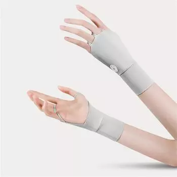 1 пара перчаток с полупальцами, дышащие удлиненные полые спортивные перчатки для гольфа на открытом воздухе, велоспорта и рыбалки