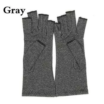 1 пара перчаток с рукавами, перчатки для лечения артрита, модные перчатки для поддержки запястья M серый