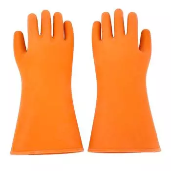 1 пара перчаток с высоковольтной изоляцией, резиновые, устойчивые к порезам, водонепроницаемые, 20000 В, 12 кВ, перчатки электрика