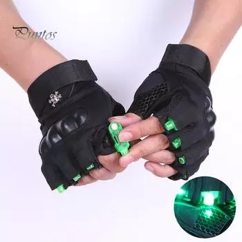 1 пара перчаток со светодиодным фонариком, многоцелевые перчатки для рыбалки, походов, кемпинга, ремонта, работы, без помощи рук, с 8 светодиодами для мужчин, папы, мужа, рождественский подарок красный