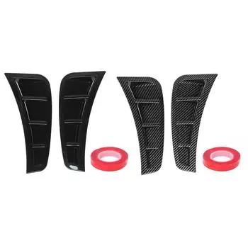 1 пара переднего бампера, боковой спойлер, левый и правый, противоударный передний бампер, сплиттер, боковой комплект отделки кузова для Glossy Black