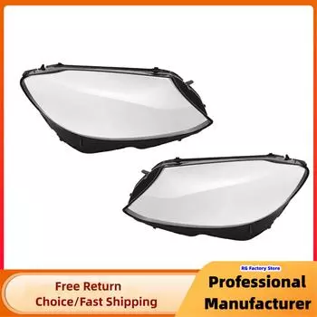 1 пара передних фар, крышка линзы для Mercedes Benz W205 C180 C200 C260L C280 C300 2015-2018, прозрачная крышка фары автомобиля