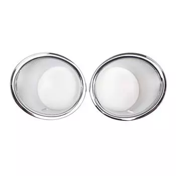 1 пара передних противотуманных фар автомобиля, хромированное кольцо, крышка для Mini Cooper R55 R56 R57, передний бампер, фара, отделка CHINA