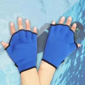 1 пара перепончатых перчаток для плавания, водонепроницаемые тренировочные перчатки для мужчин и женщин, для начинающих, водный фитнес, дайвинг, ласты для плавания, весла, снаряжение для пловца M красный