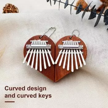 1 пара пианино для большого пальца 8 клавиш пианино для большого пальца с деревянной основой Easy