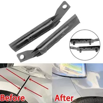 1 пара пластиковых кронштейнов переднего бампера, держатель для Nissan Tiida 2005-10, аксессуары, черный цвет CHINA