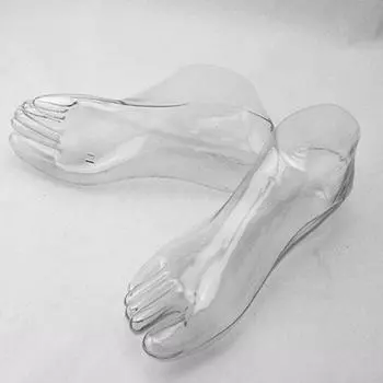 1 пара пластиковых ножек модель стопы обувь носки растяжитель сандалии поддержка формирователь
