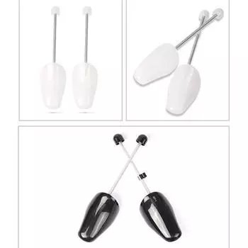 1 пара пластиковых ёлок для обуви, регулируемая длина, носилки для обуви, держатель для ботинок women чёрный